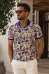 Мужское поло Etro "Paisley" - White / Orange