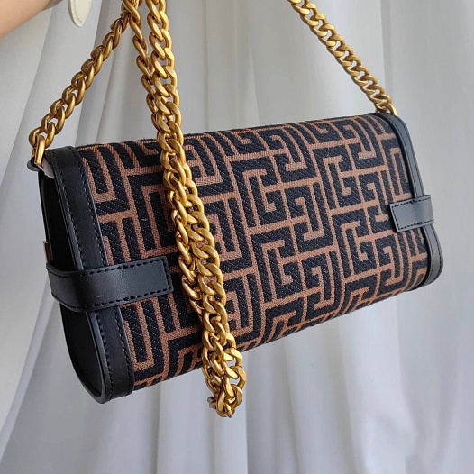 Женский клатч Balmain B-Buzz 25x12 см - Brown   