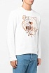 Мужской белый свитшот Kenzo Tiger Head embroidered