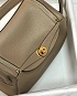 Женская кожаная сумка Hermes Lindy Premium 26x18x13 см - Beige