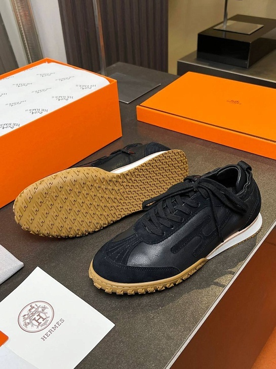 Женские комбинированные кроссовки Hermes Premium