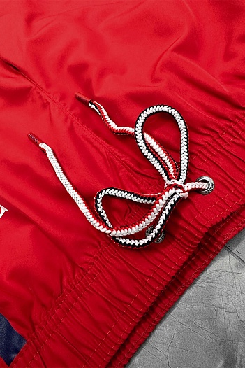 Мужские красные шорты Tommy Hilfiger logo-print   