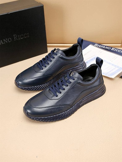 Мужские кожаные кроссовки Stefano Ricci   