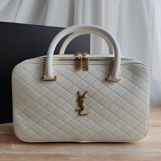 Кожаная сумка Yves Saint Lauren Lyia 31x18 см (4 расцветки)   