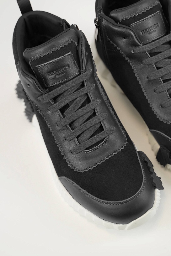 Кроссовки с мехом Hermes Bouncing high-top - Grey