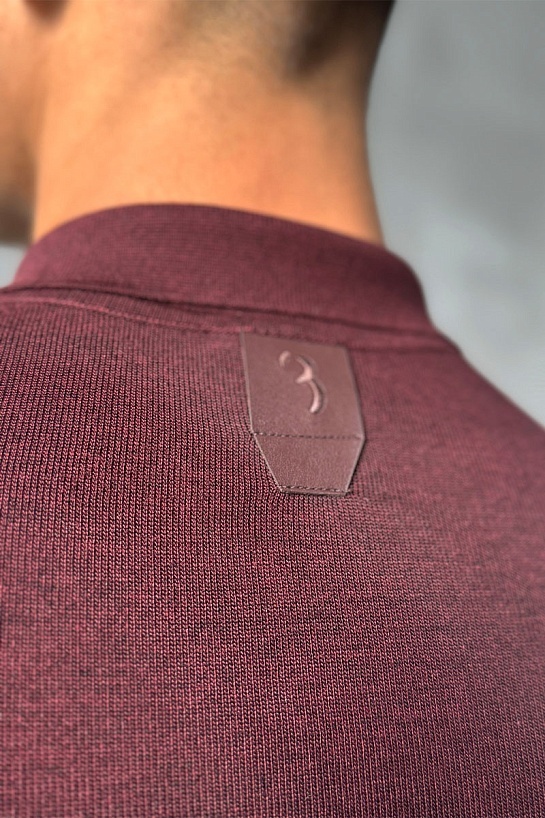 Классическое мужское поло Billionaire бордового цвета