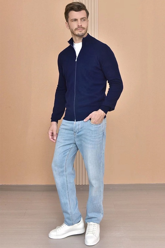 Кашемировый свитер Brunello Cucinelli Premium - Dark Blue