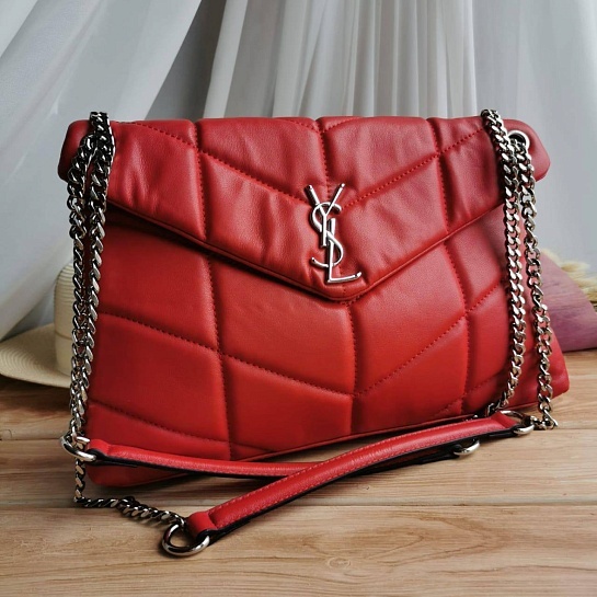 Женская сумка Yves Saint Laurent Loulou 36x22 см - Red