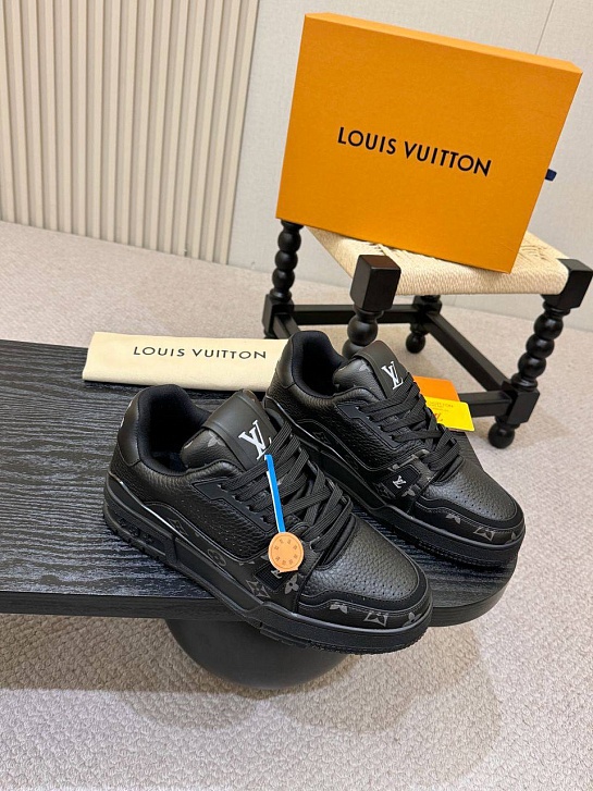 Мужские кроссовки Louis Vuitton Trainer - Black