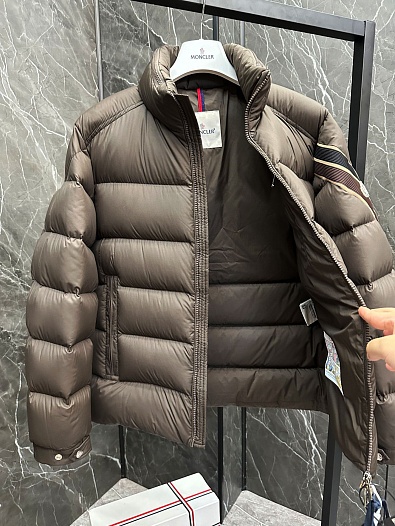 Мужской пуховик Moncler Solayan - Brown   