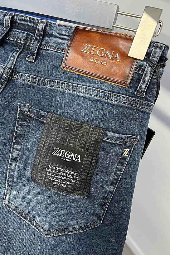 Мужские тёмно-синие джинсы Zegna