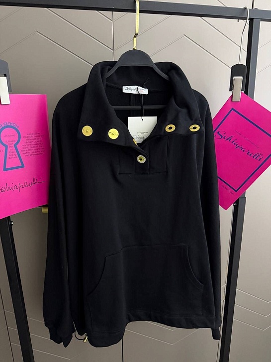 Женская кофта с высоким горлом Schiaparelli premium - Black