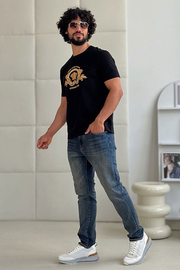 Мужские синие джинсы Burberry premium   