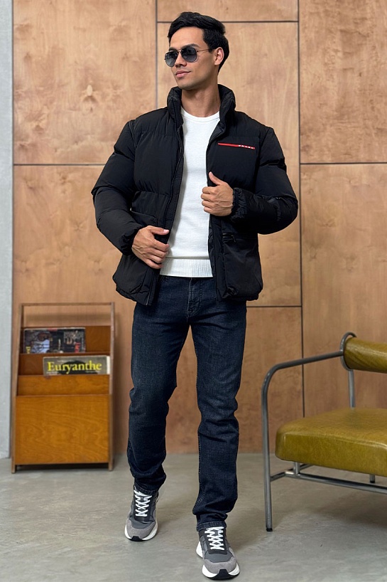 Мужская куртка со съёмными рукавами Prada Linea Rossa