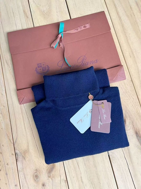 Мужская водолазка Loro Piana Premium - Dark Blue