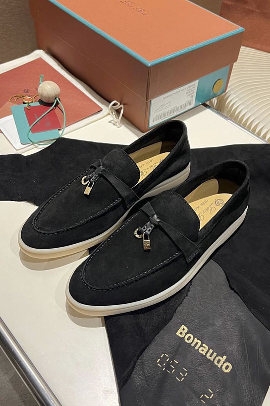 Женские замшевые лоферы Loro Piana Summer Charms Walk premium