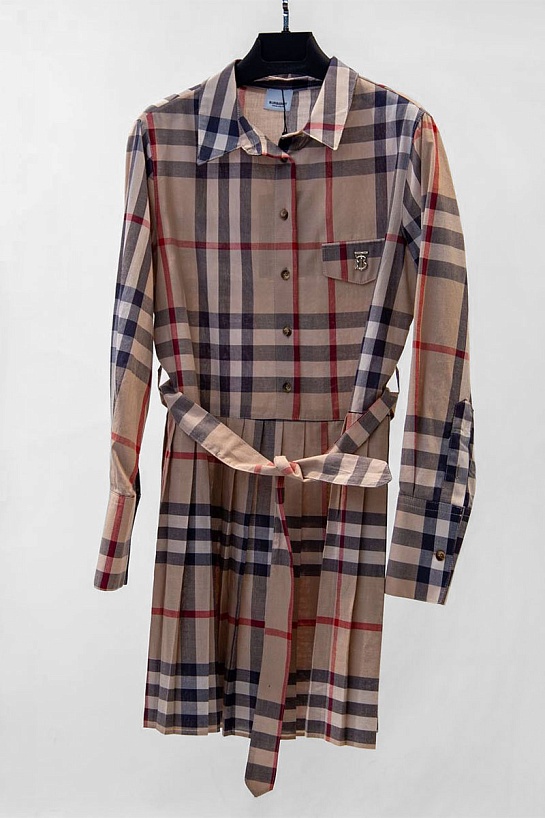 Женское классическое платье-рубашка Burberry TB