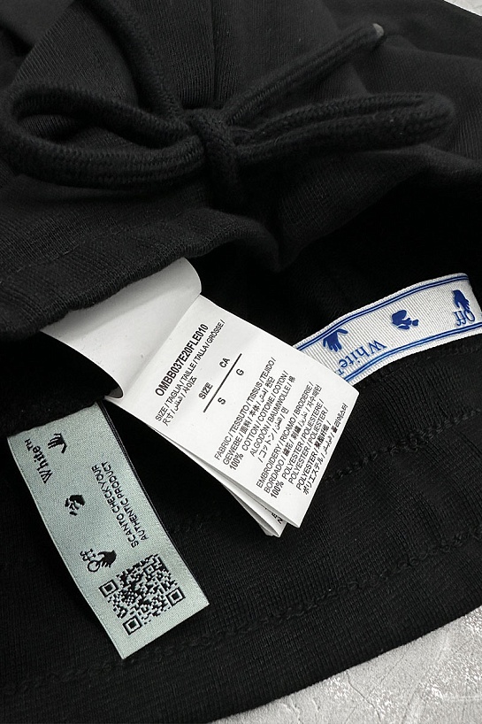 Мужские чёрные шорты Off-White Caravaggio Print