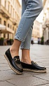 Женские кожаные лоферы Gucci GG Horsebit premium