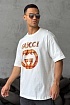Оверсайз футболка Gucci белого цвета