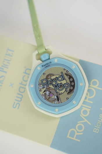 Часы Audemars Piguet × Swatch Royal Pop Blaue Acht premium   