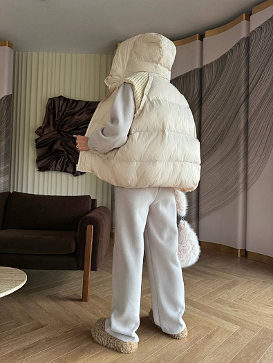 Женский костюм тройка на флисе Max Mara Premium - Beige   