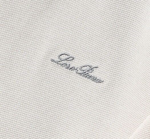 Мужское бежевое поло Loro Piana premium   