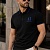 Чёрное поло Armani Exchange embroidered-logo