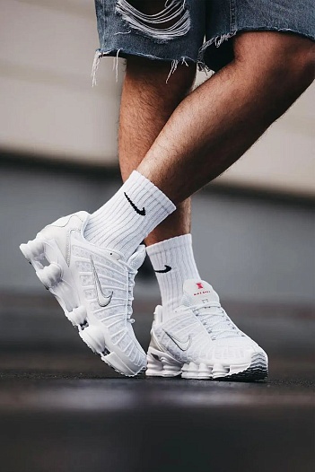 Кроссовки Nike Shox TL - White   