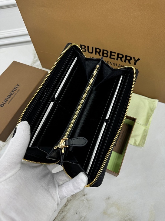 Кожаное портмоне Burberry Premium 19.5x10.5x2.5 см