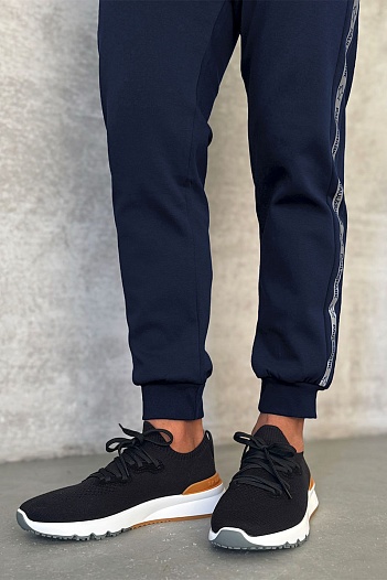 Тёмно-синие спортивные штаны Paul & Shark   