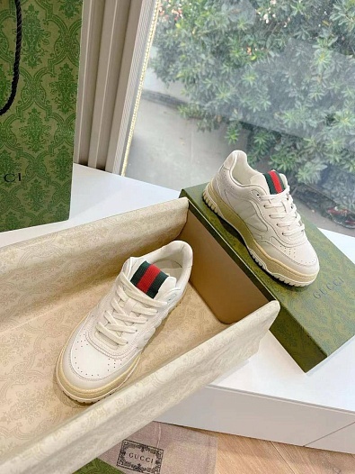 Женские кожаные кроссовки Gucci GG Cruise   