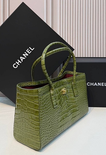 Кожаная сумка Chanel Shopping Tote premium 35x19x12 см   