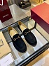 Женские замшевые лоферы Gucci GG Horsebit premium