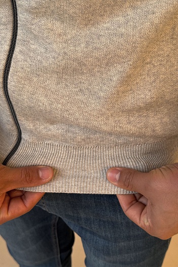 Мужская серая кофта Polo Ralph Lauren pony-embroidered   