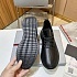 Мужские кожаные кроссовки Prada lace-up - Black