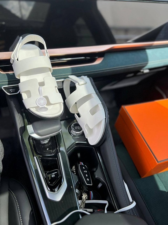 Женские сандалии Hermes Chypre - White