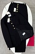 Женский костюм Schiaparelli чёрного цвета premium