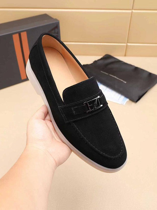 Мужские замшевые лоферы Ermenegildo Zegna