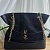 Замшевая чёрная сумка Yves Saint Laurent 38x34 см