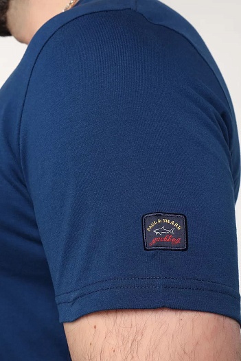 Мужская футболка Paul & Shark logo-patch - Indigo   