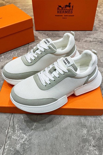 Мужские кроссовки Hermes Drift - White / Grey   