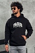 Чёрное худи Balenciaga Paris logo-embroidered