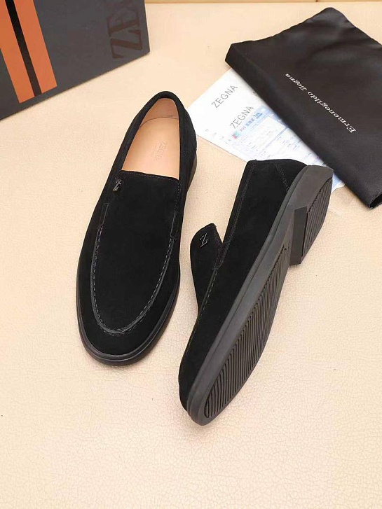 Мужские замшевые лоферы Ermenegildo Zegna