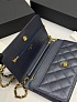 Кожаная сумка Chanel Wallet on Chain premium 19x12x4 см