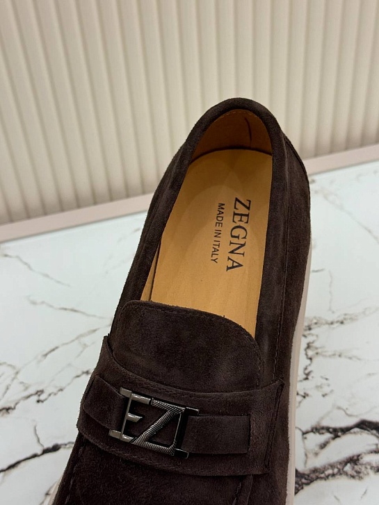 Мужские замшевые лоферы Ermenegildo Zegna