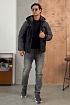 Пуховик Moncler Grenoble Fussen Ski - Black / Grey