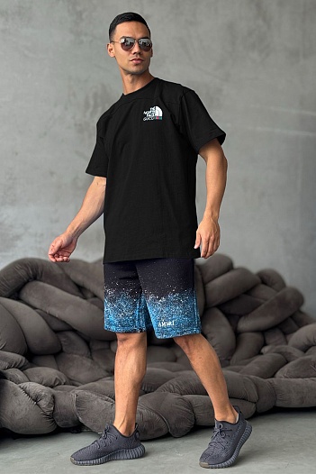 Оверсайз футболка Gucci x The North Face Collaboration landscape print - Black   