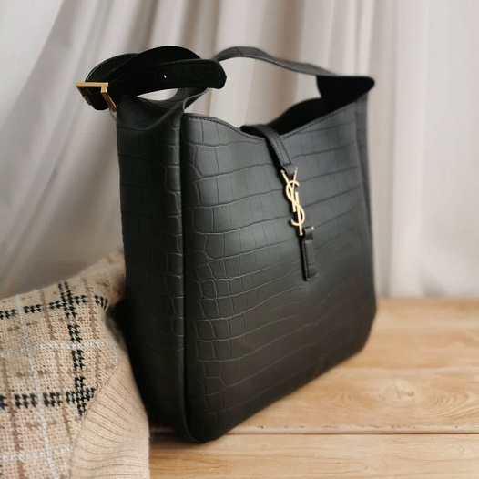 Женская сумка Yves Saint Laurent Le 5 a 7 Supple 28x24 см - Black   