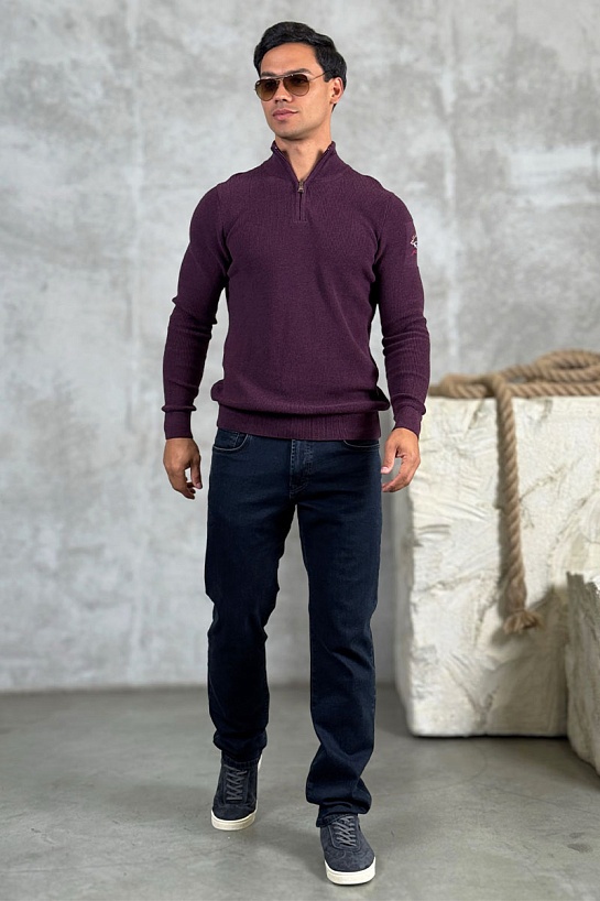 Мужской джемпер Paul & Shark zip-up - Purple